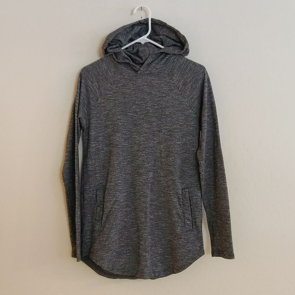 PacSun Grey Tunic Long Sleeve Sweatshirt Hoodie Sweater with Pockets - S